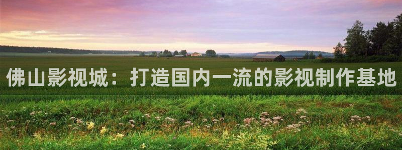 爱丫爱丫影视电视剧网：佛山影视城：打造国内一流的影视制作基地